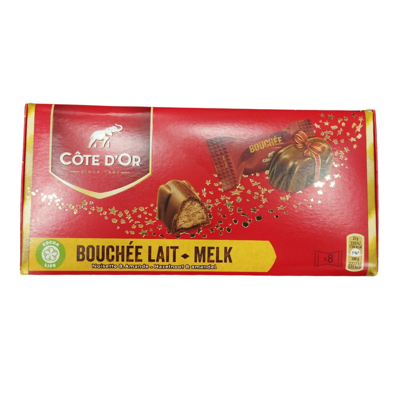 Livraison à domicile Côte d'Or Bouchée au chocolat au lait x8, 200g