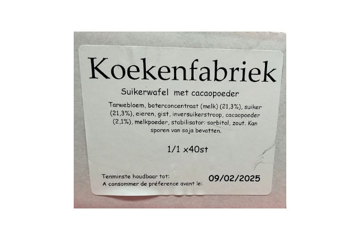 Gaufres poudre de cacao