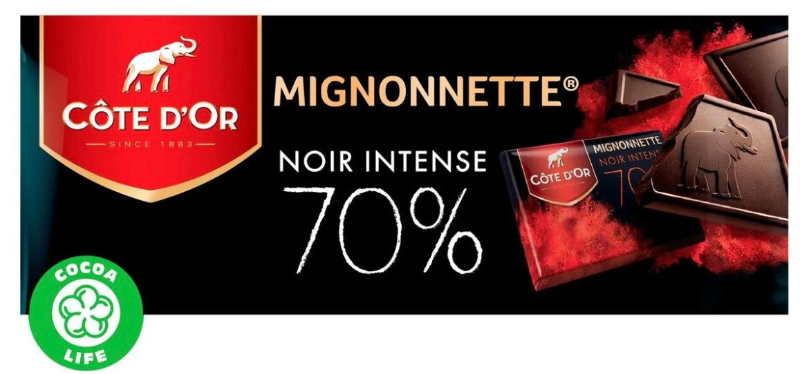 Mignonnette Côte d’Or noir intense 70%
