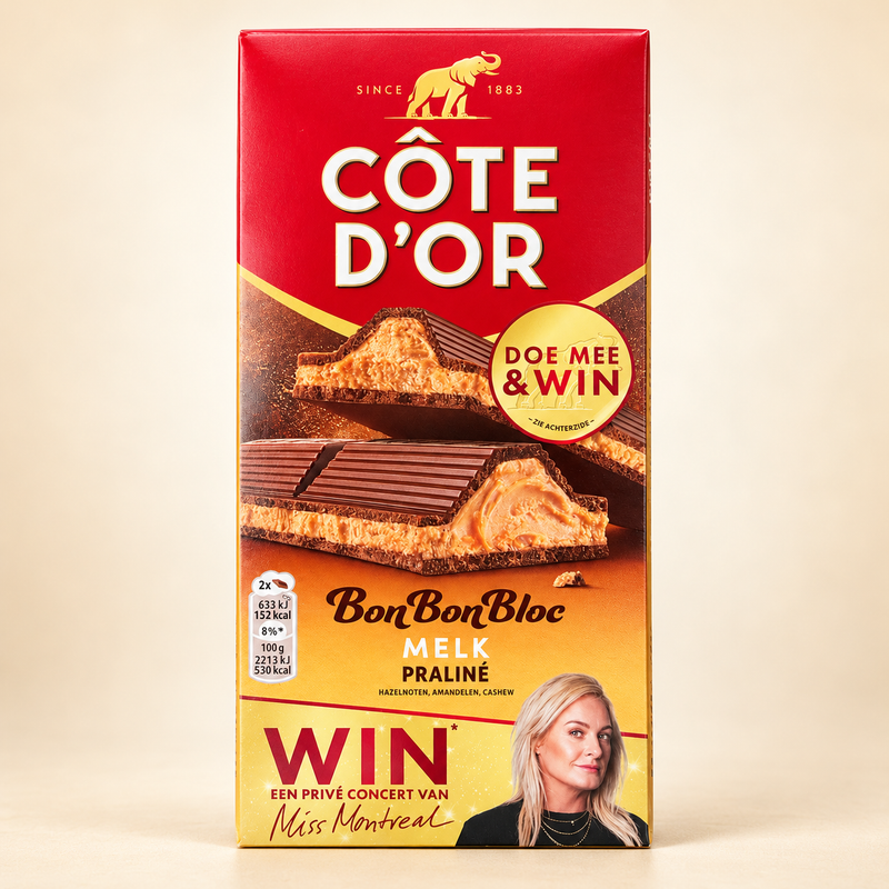 Côte d’Or BonBonBloc lait praliné — 200 g