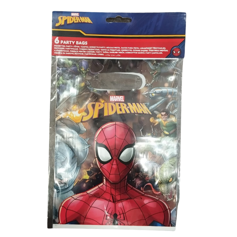 lot de 6 sachet de fête Spiderman