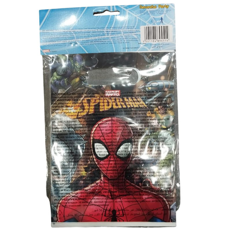 lot de 6 sachet de fête Spiderman