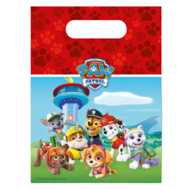 lot de 6 sachet de fête Paw Patrol