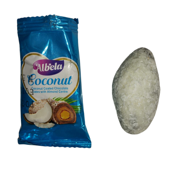 Dattes enrobées au chocolat – Coco – DUBAÏ (200G)Albela