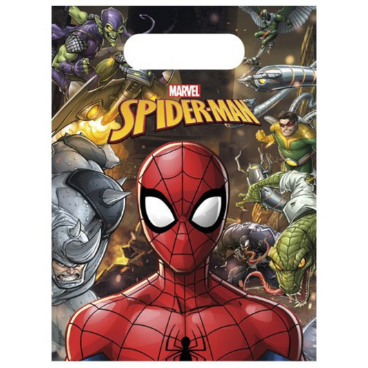 lot de 6 sachet de fête Spiderman