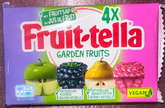 Fruit-tella garden fruits 4*41grs Bonbec