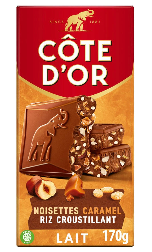 Côte D’or noisette caramel 170 grs Bonbec