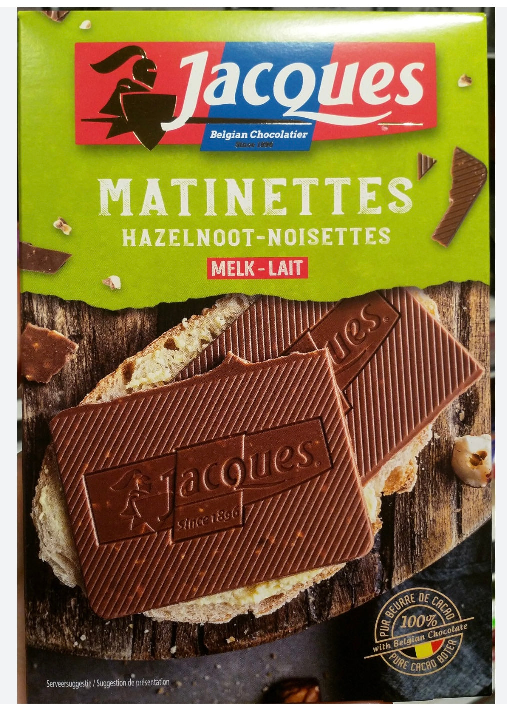 Matinettes Jacques lait noisette 128gr