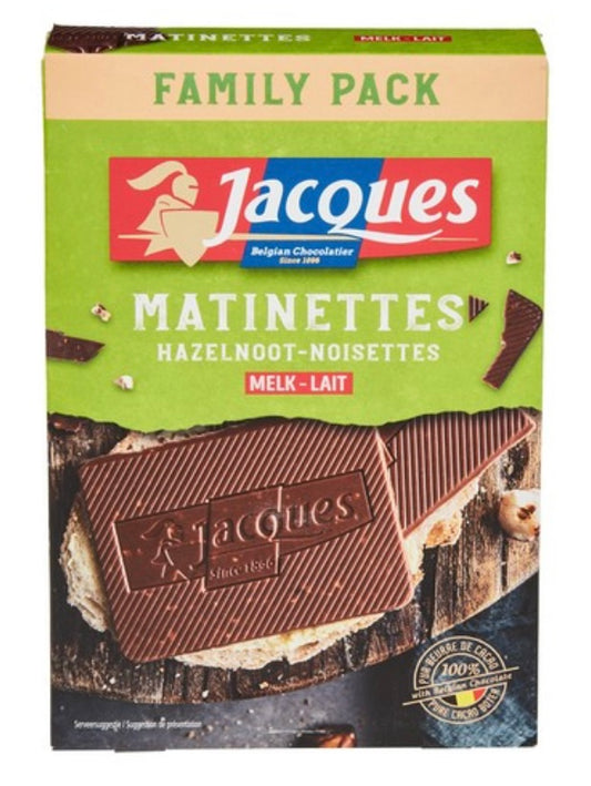 Matinettes Jacques lait noisettes 224gr