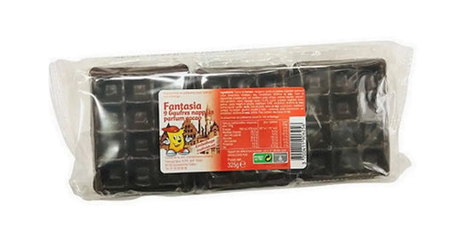 Gaufres goût vanille avec fantaisie de chocolat par 9  paquet de 350 grammes Bonbec