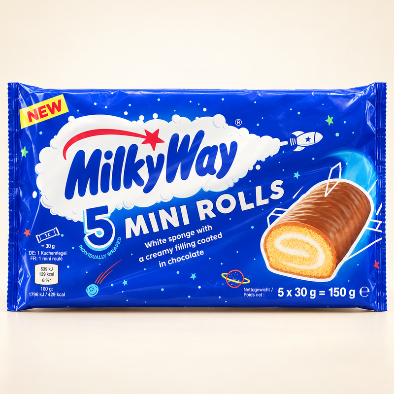 Milky Way Mini Rolls — 5 × 30 g (150 g)