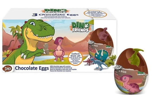 Œufs chocolat avec surprise Dino friends par 3 Bonbec